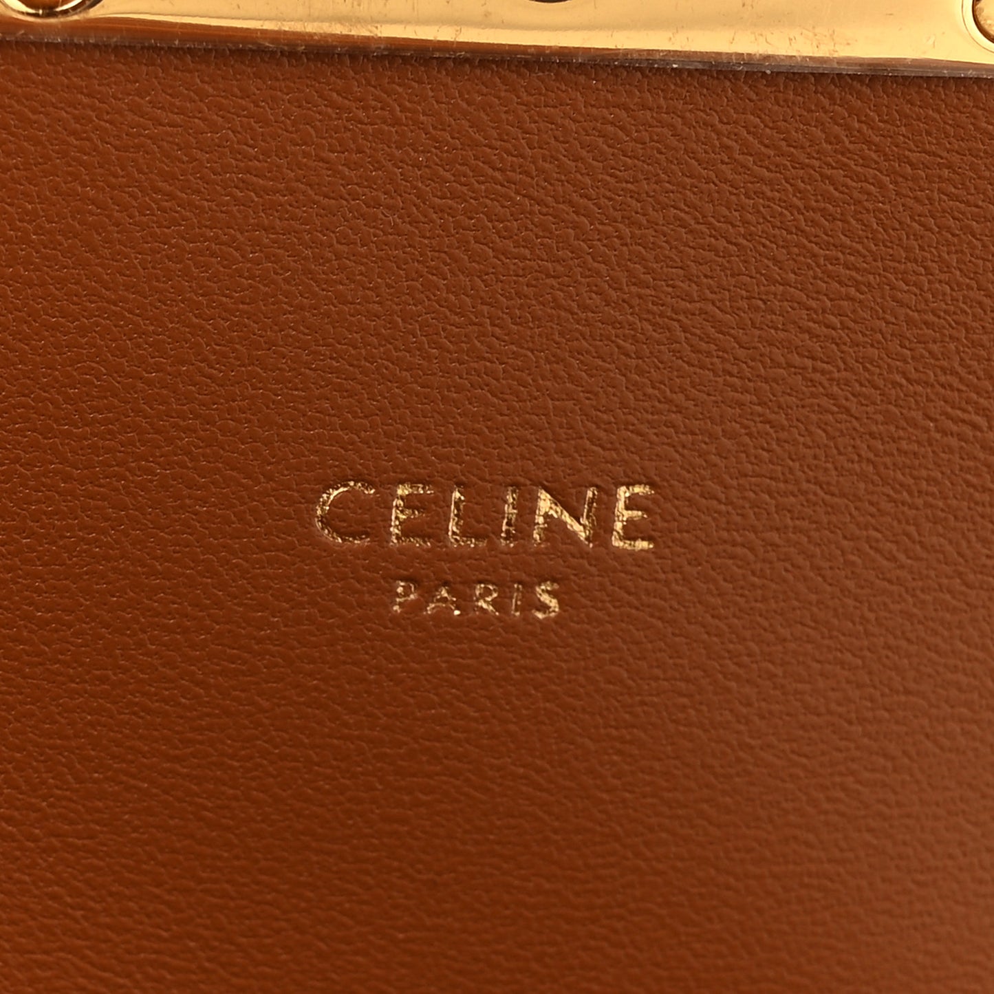 Triomphe Canvas Calfskin Medium Triomphe Bag Tan