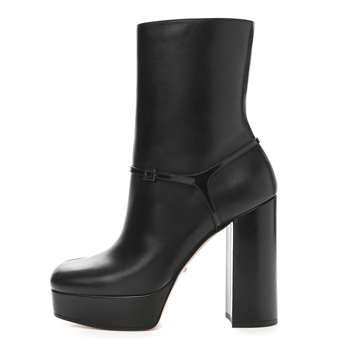 Kid Side Zip Tiarah Platform Boots 39 Black