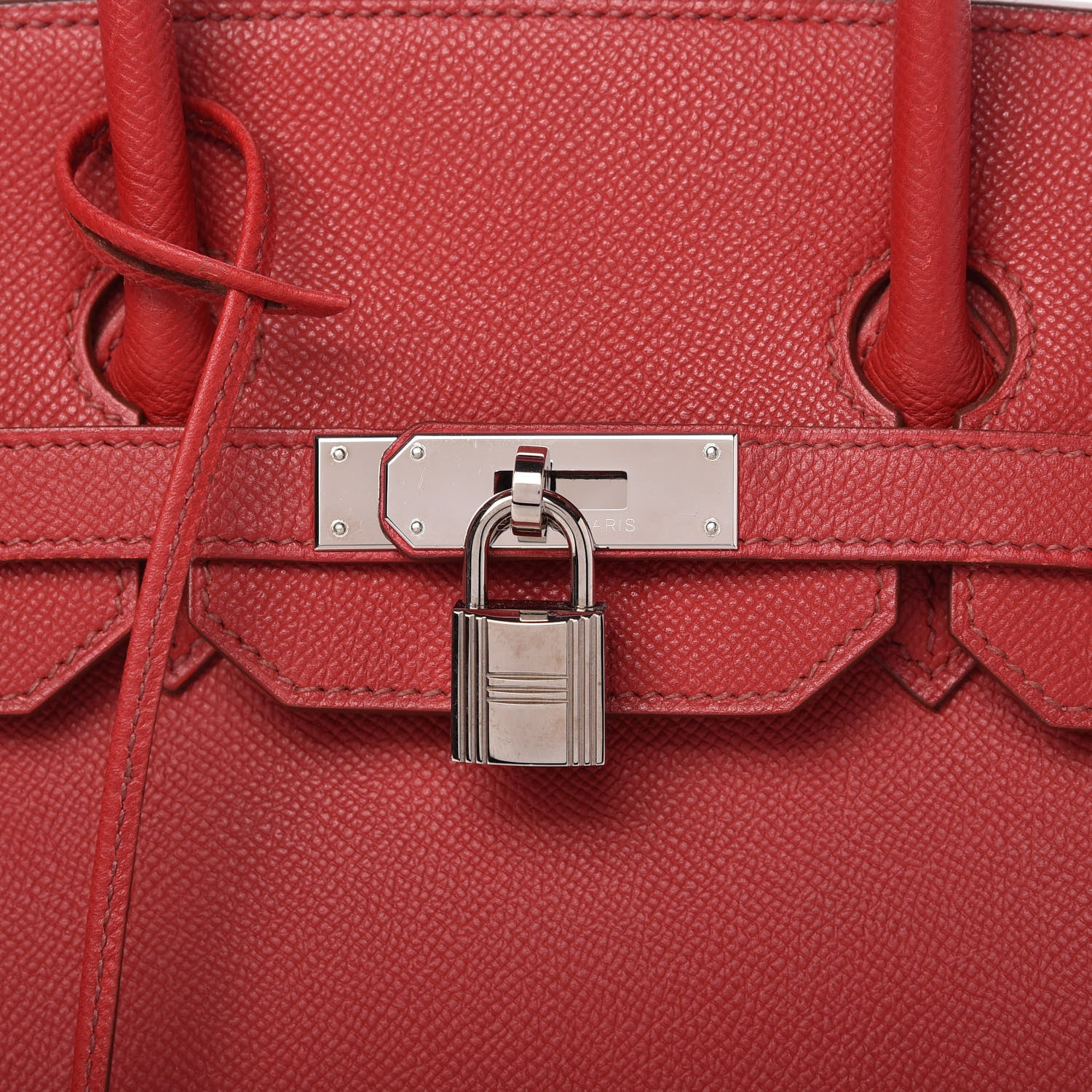 Hermes Epsom Birkin 35 Rouge Garance 10 of 14