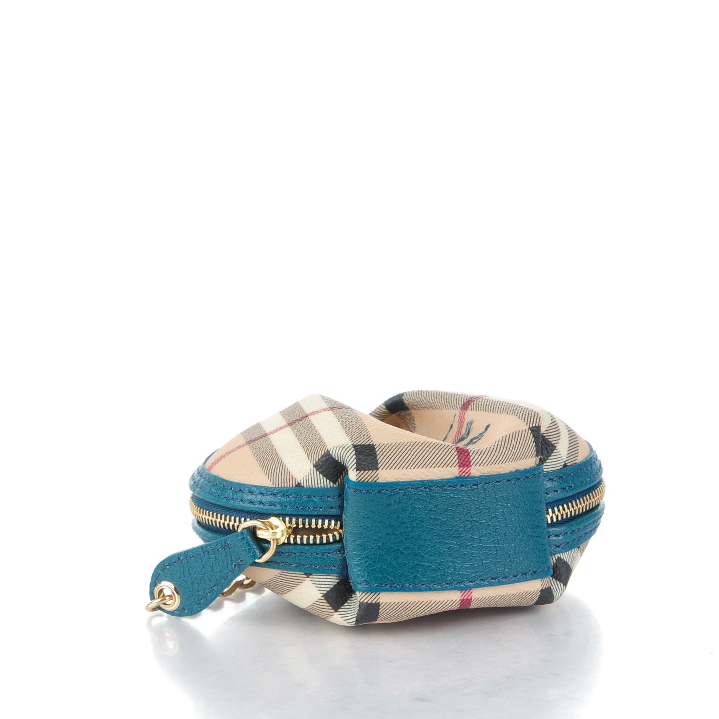 Haymarket Check Round Key Pouch Blue