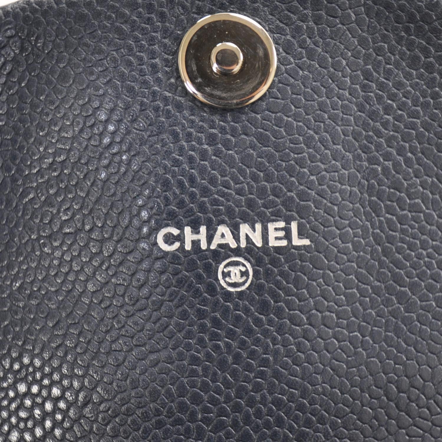 Chanel Caviar Half Moon Wallet On Chain Navy 7 of 11