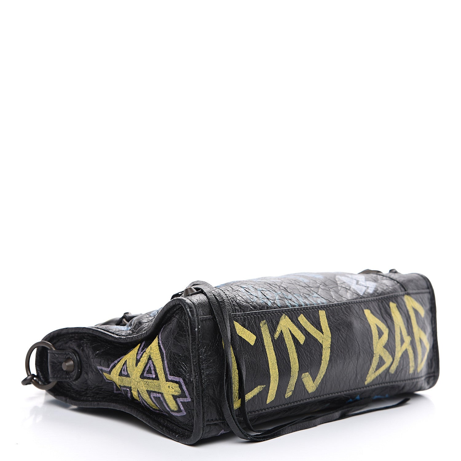 Balenciaga Agneau Graffiti All Over Classic Hardware S City Black Multicolor 3 of 8