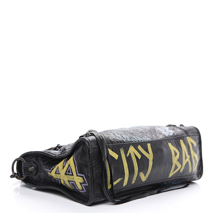 Balenciaga Agneau Graffiti All Over Classic Hardware S City Black Multicolor 3 of 8