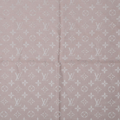 Louis Vuitton Silk Wool Monogram Denim Shawl Rose 1 of 5
