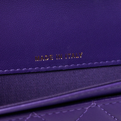 Chanel Lambskin Quilted Boy Flap Card Holder Purple 6 of 9