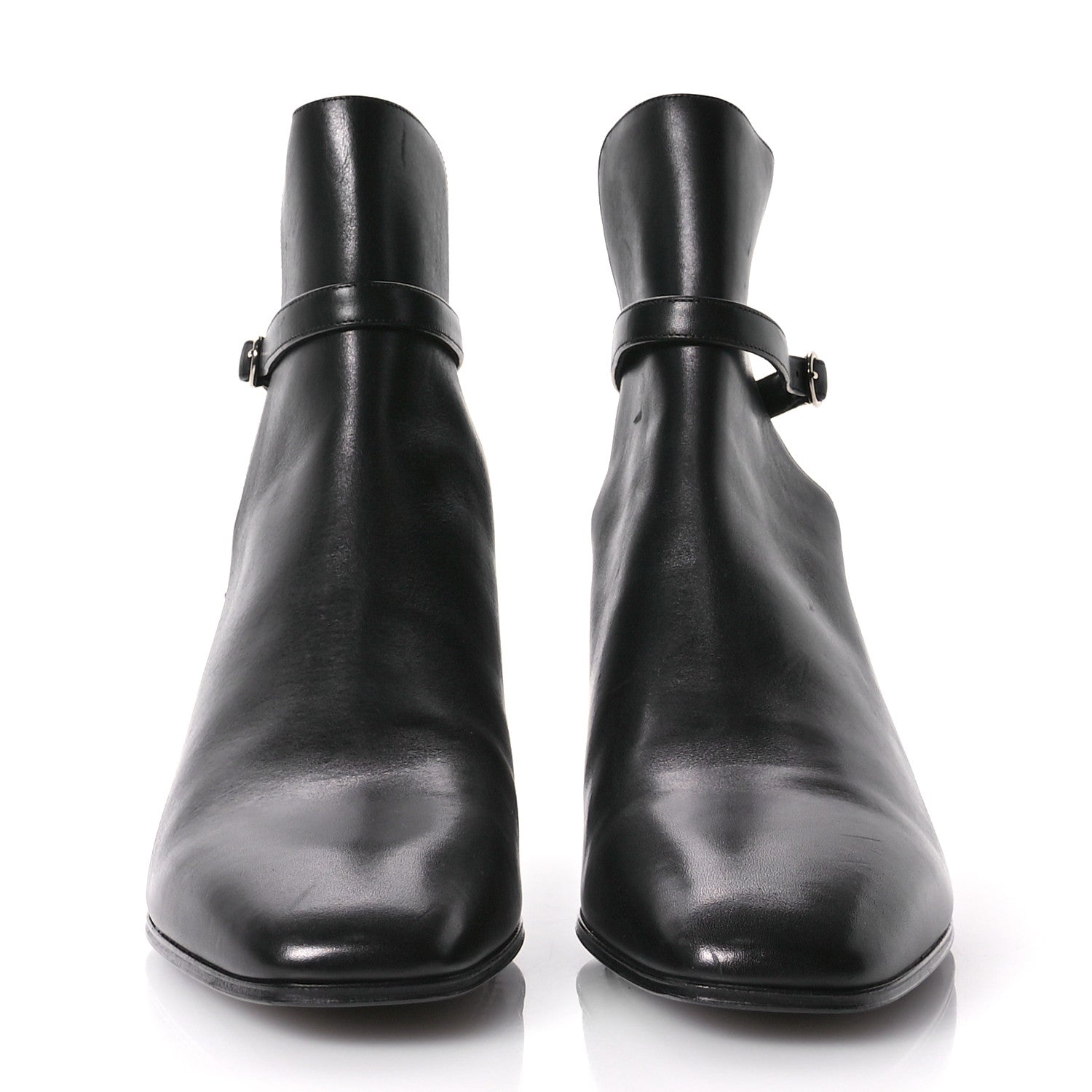 Saint Laurent Calfskin Mens Terry 45 Boots 43 Black 3 of 10