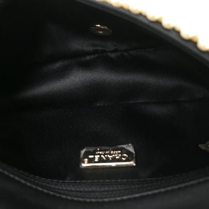 Chanel Lambskin Pearl On Flap Black 5 of 10
