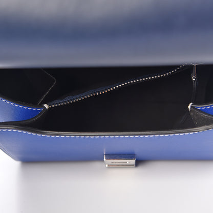 Givenchy Calfskin Mini Pandora Box Logo Strap Crossbody Bag Moroccan Blue 5 of 9