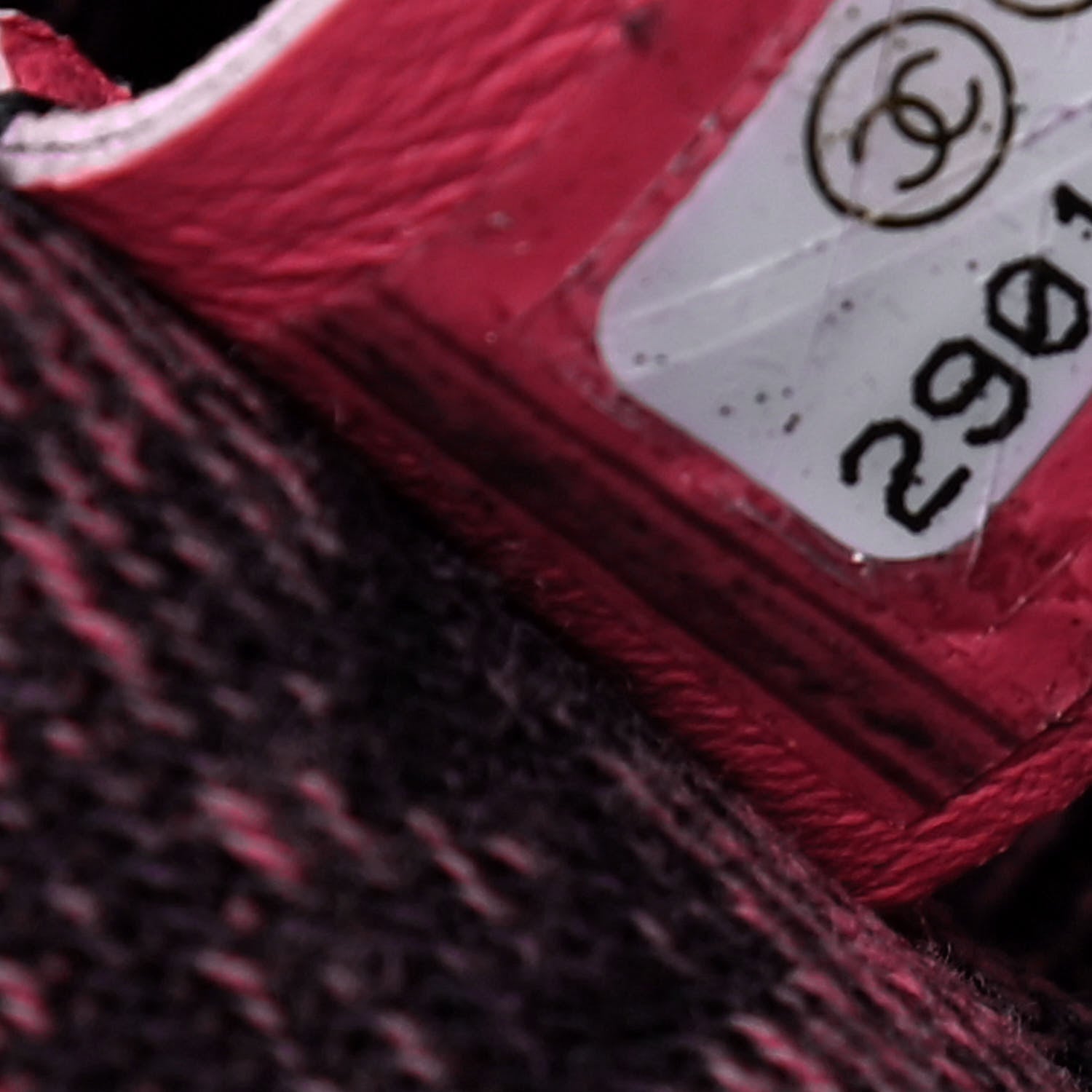 Chanel Washed Denim Quilted Small Denimpression Flap Red Black 5 of 5
