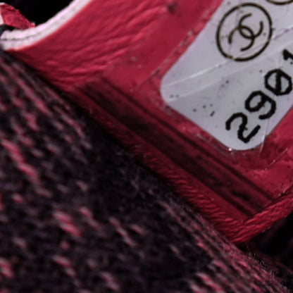 Chanel Washed Denim Quilted Small Denimpression Flap Red Black 5 of 5