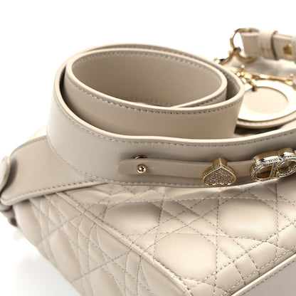 Christian Dior Calfskin Cannage Small My ABCDior Lady Dior Beige 10 of 13
