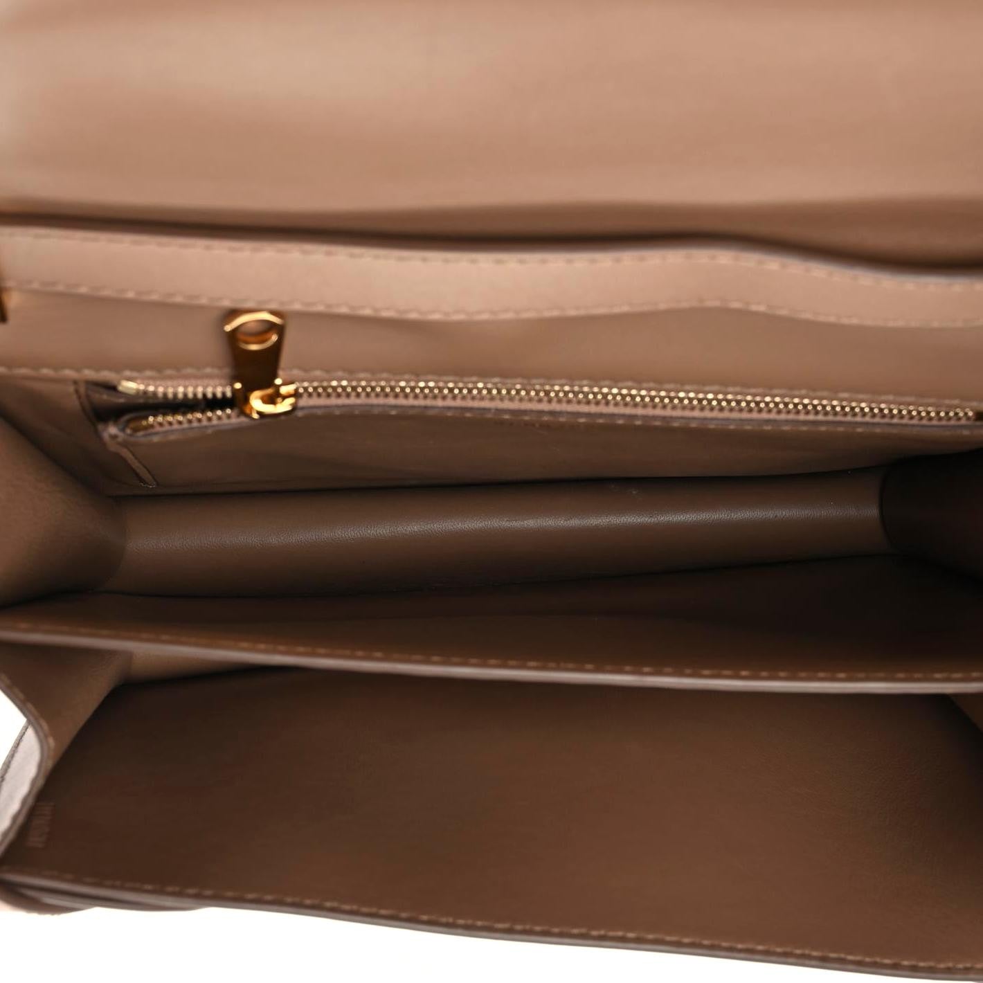 Calfskin Medium TB Bag Brown