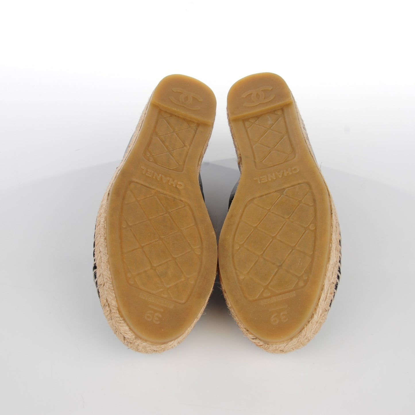 Lambskin CC Espadrilles 39 Black
