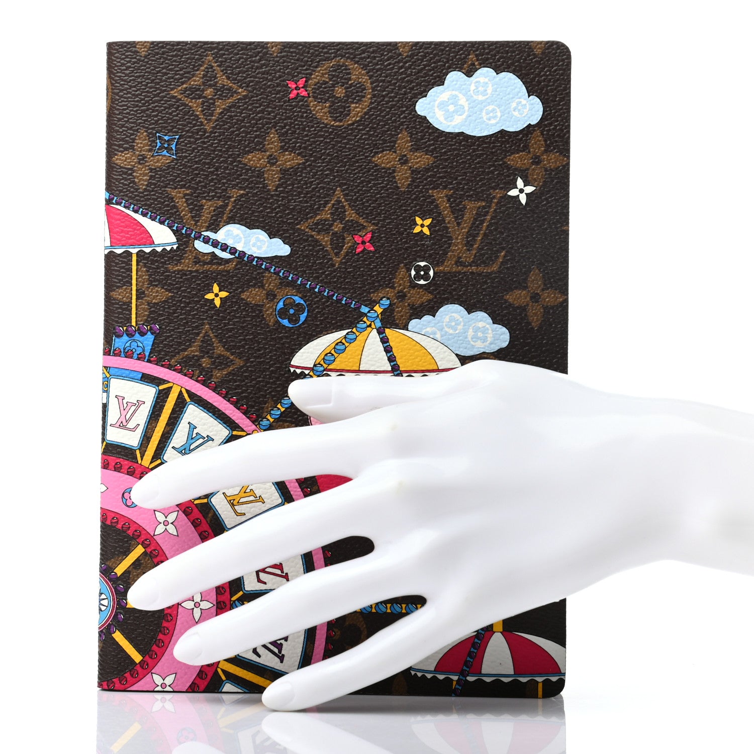 Louis Vuitton Monogram 2020 Christmas Animation Big Wheel Notebook MM Rose Ballerine 2 of 6