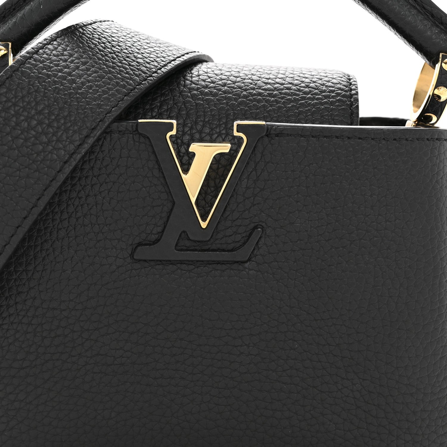 Louis Vuitton Taurillon Mini Capucines Black 7 of 12