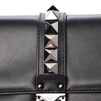 Valentino Garavani Vitello Medium Glam Lock Rockstud Flap Black 9 of 9