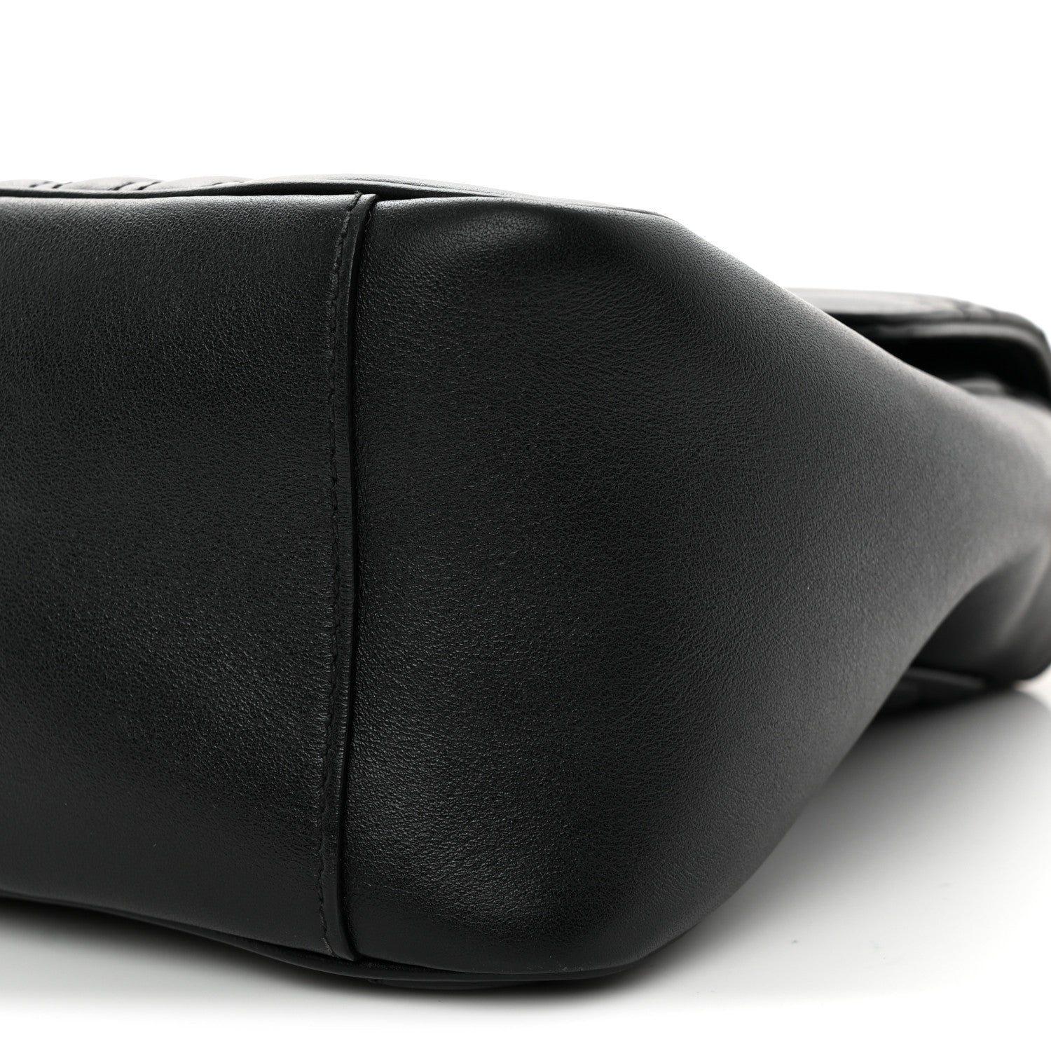 Gucci Calfskin Matelasse Small GG Marmont Top Handle Shoulder Bag Black 10 of 12