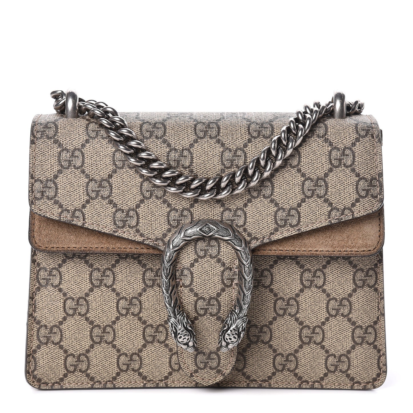 GG Supreme Monogram Mini Dionysus Shoulder Bag Taupe