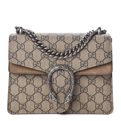 Gucci GG Supreme Monogram Mini Dionysus Shoulder Bag Taupe 1 of 12