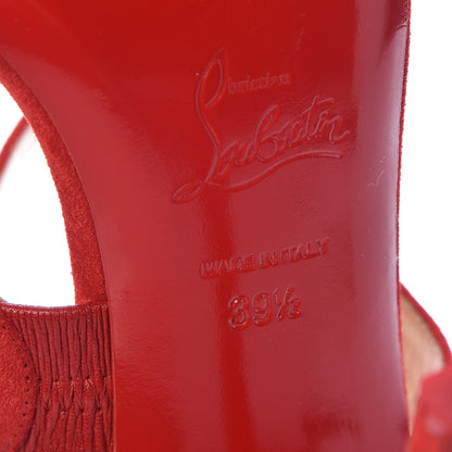 Christian Louboutin Veau Velours Vavazou 100 Strappy Sandals 39.5 Loubi 7 of 9