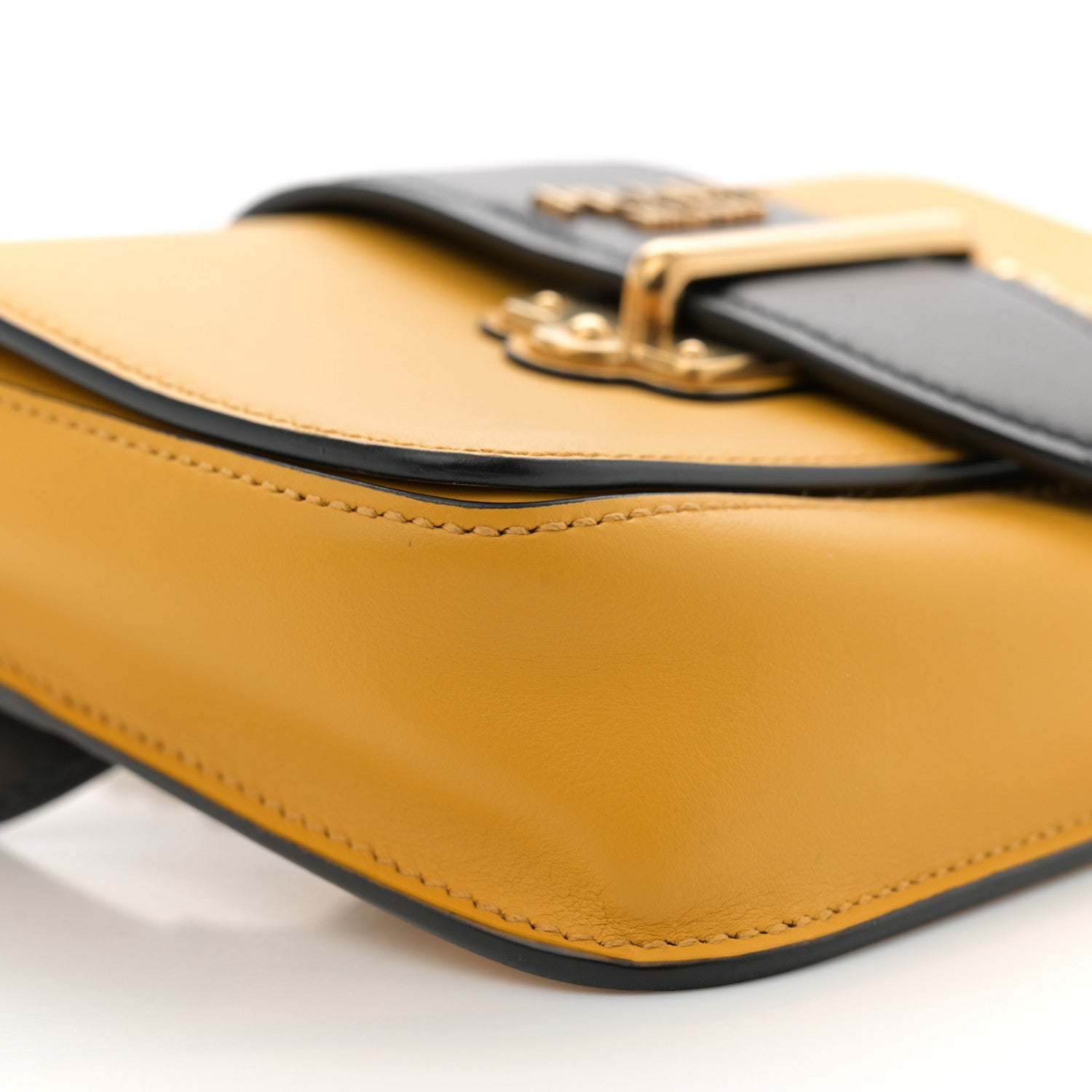 Prada Saffiano City Calf Cahier Belt Bag Soleil Black 9 of 12