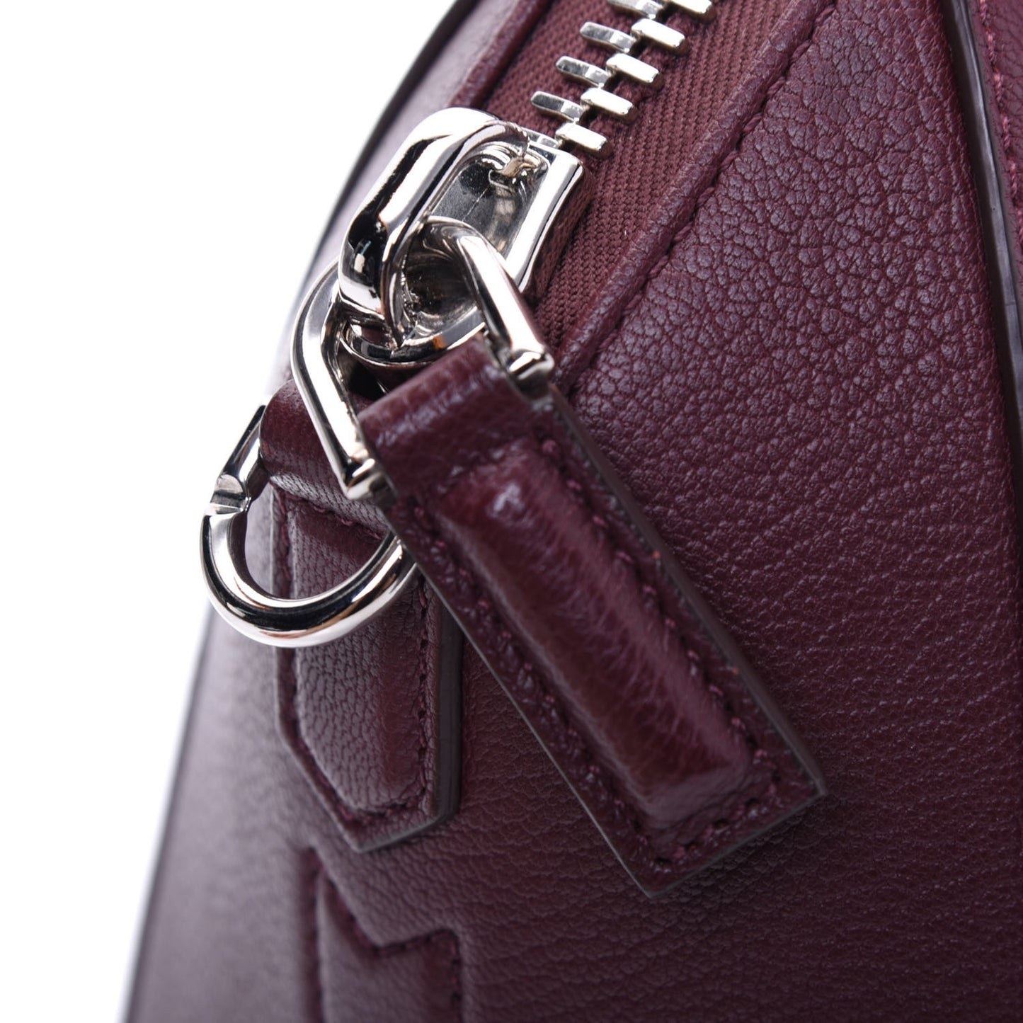 Sugar Goatskin Mini Tri-Color Antigona Burgundy Pink White
