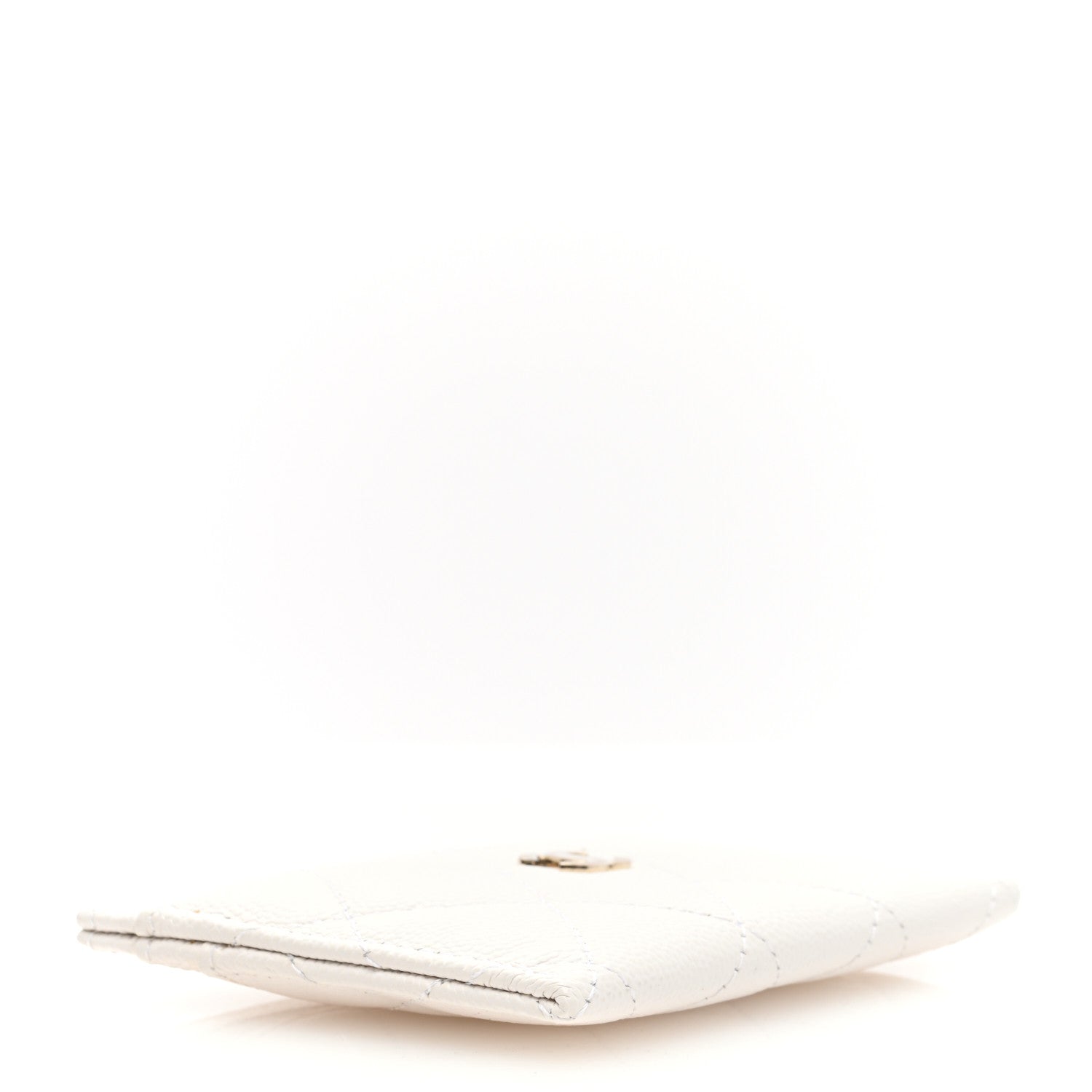 Chanel Caviar Quilted Card Holder White 4 of 6