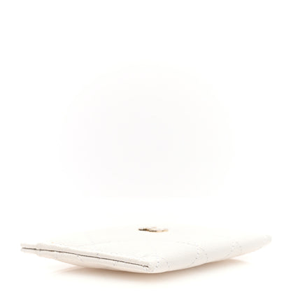 Chanel Caviar Quilted Card Holder White 4 of 6