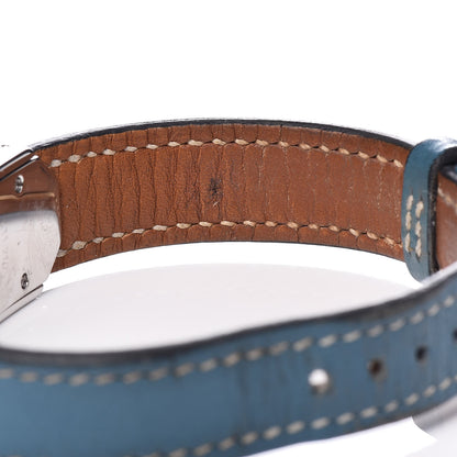Hermes Stainless Steel Swift 15mm Kelly II Quartz Watch Blue Jean 8 of 9