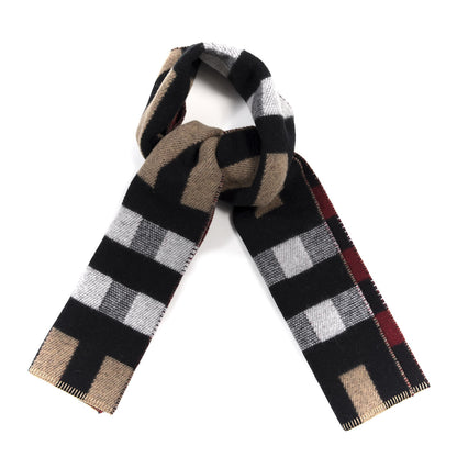 Burberry Wool Cashmere Half Mega Check Blanket Scarf House Check 1 of 4