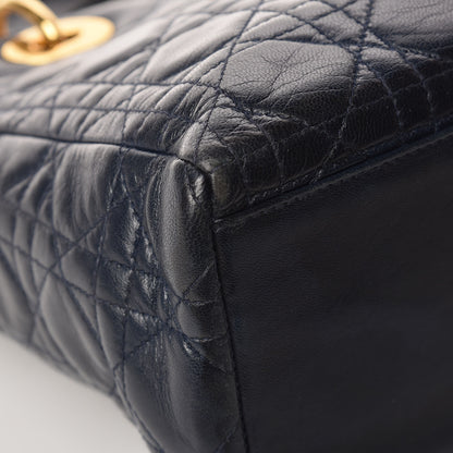 Christian Dior Lambskin Cannage Medium Lady Dior Indigo Blue 17 of 18
