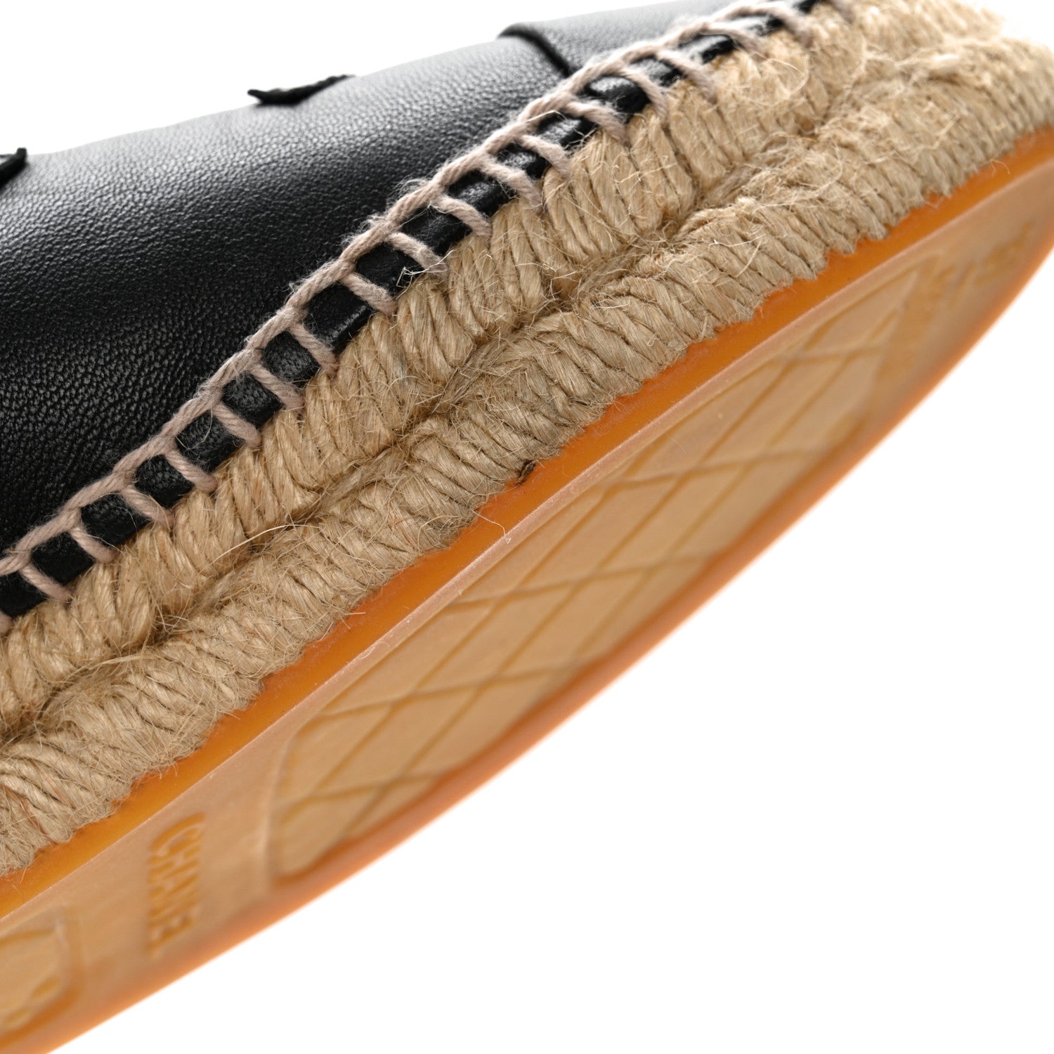 Chanel Lambskin CC Espadrilles 37 Black 10 of 10