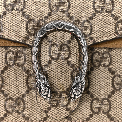 Gucci GG Supreme Monogram Super Mini Dionysus Shoulder Bag Taupe 10 of 14