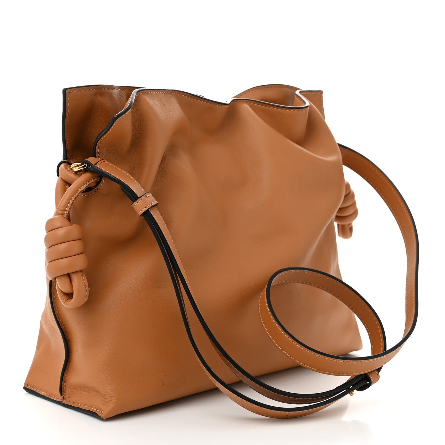 Nappa Medium Flamenco Knot Bag Warm Desert