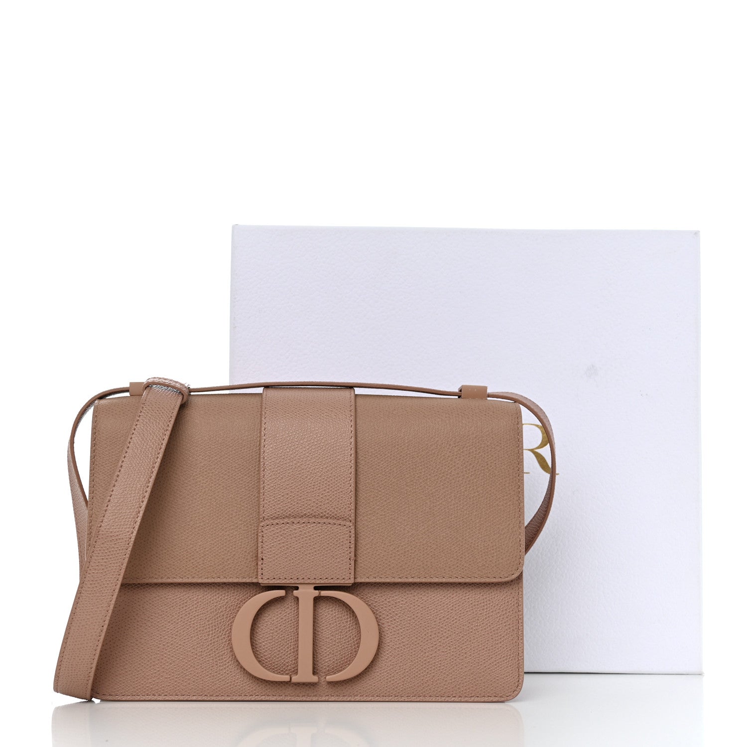Christian Dior Ultra Matte Grained Calfskin 30 Montaigne Flap Bag Blush 11 of 11