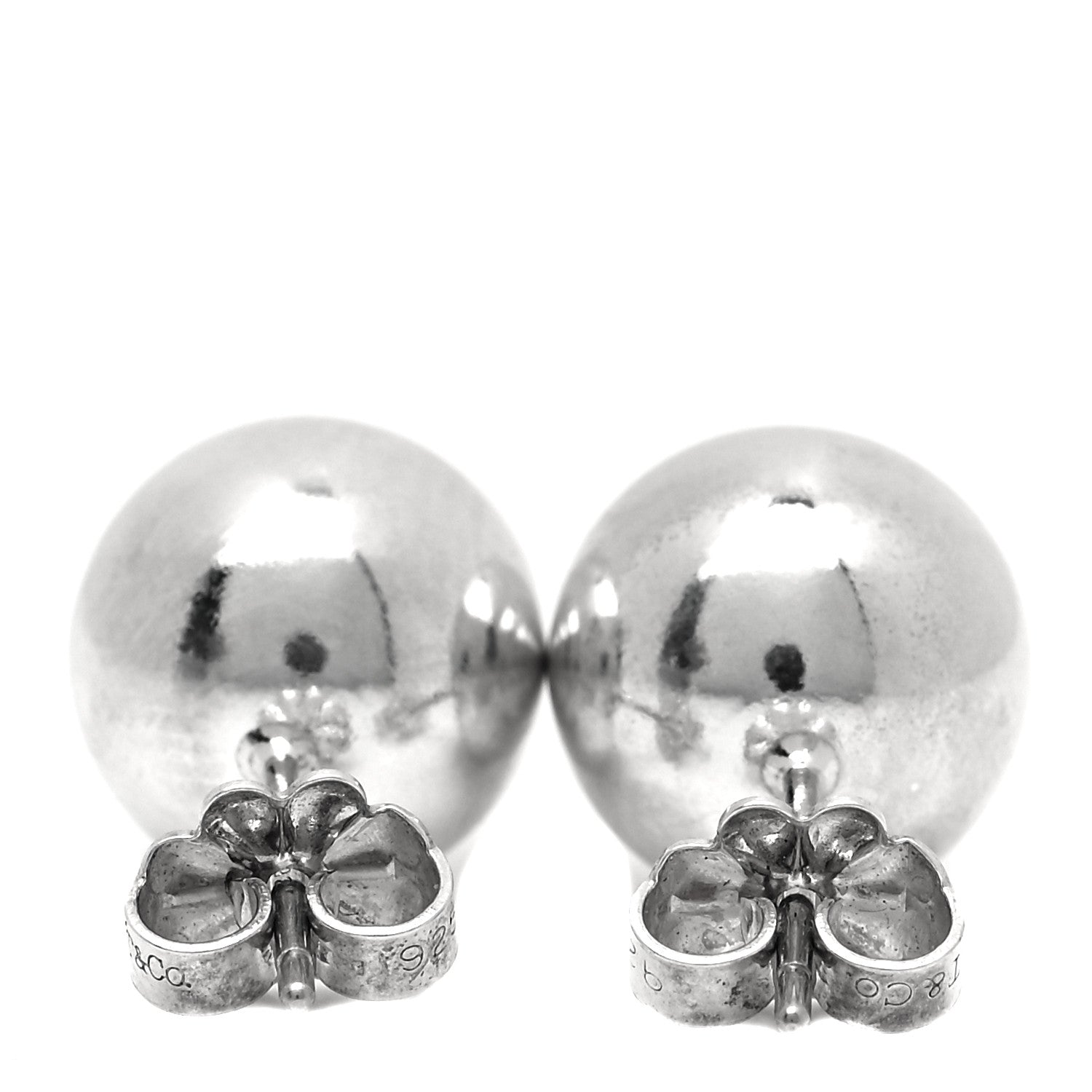 Tiffany Sterling Silver 10mm HardWear Ball Earrings 3 of 3