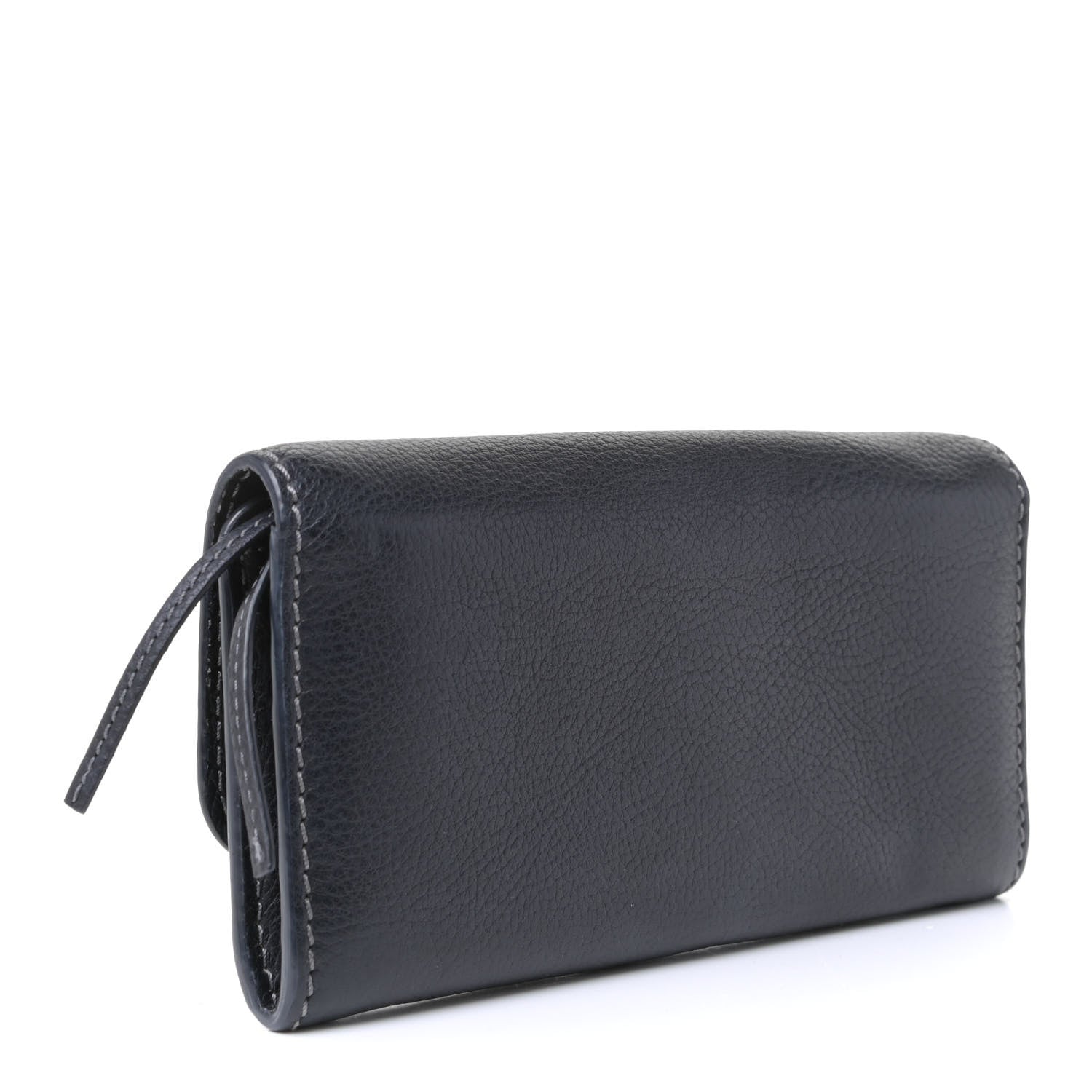 Chloe Calfskin Marcie Continental Flap Wallet Black 2 of 4