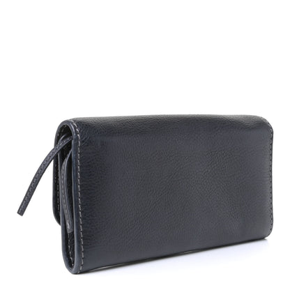 Chloe Calfskin Marcie Continental Flap Wallet Black 2 of 4