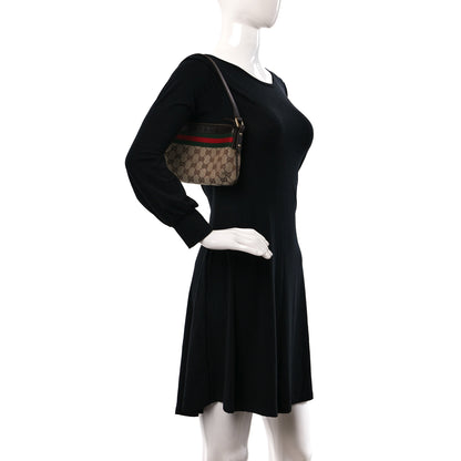 Gucci Monogram Web Pochette Dark Brown 2 of 10