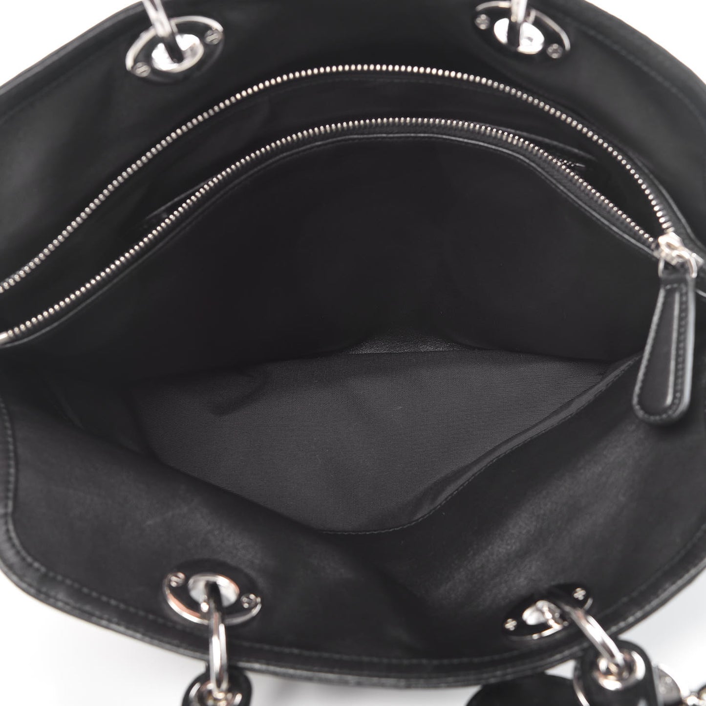 Lambskin Cannage Medium Granville Tote Black