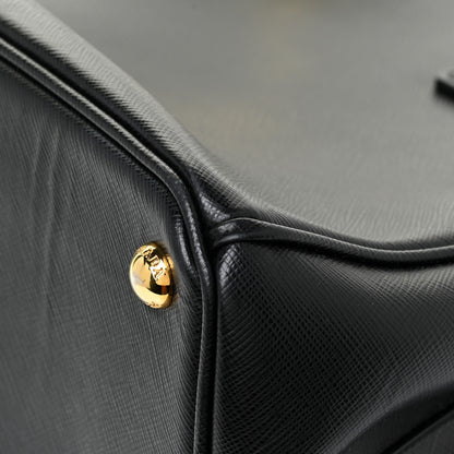 Prada Saffiano Medium Galleria Double Zip Tote Black 12 of 15