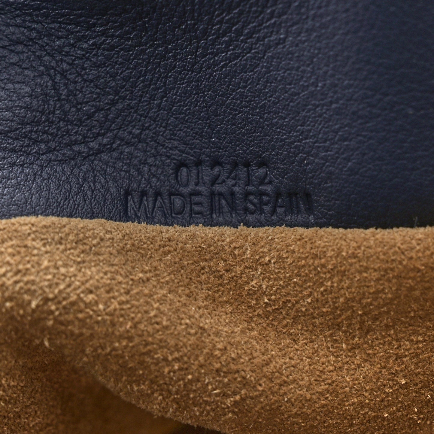 Nappa Flamenco Knot Clutch Navy