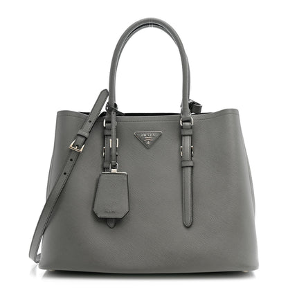 Prada Saffiano Cuir Medium Double Handle Tote Marmo 1 of 14