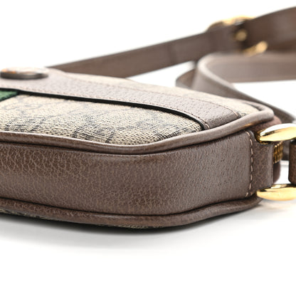 Gucci GG Supreme Monogram Web Mini Ophidia GG Bag Brown 9 of 10