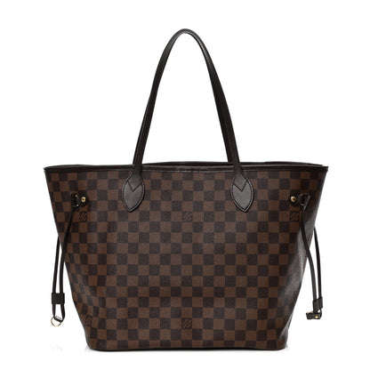 Louis Vuitton Damier Ebene Neo Neverfull MM Rose Ballerine 1 of 12