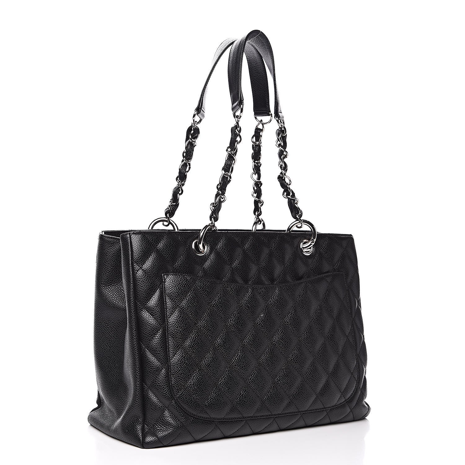 Chanel Caviar Quilted Grand Shopping Tote GST Black 3 of 16