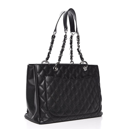 Chanel Caviar Quilted Grand Shopping Tote GST Black 3 of 16