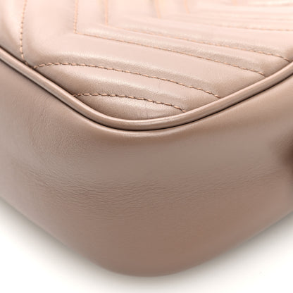 Gucci Calfskin Matelasse Small GG Marmont Chain Shoulder Bag Porcelain Rose 10 of 10