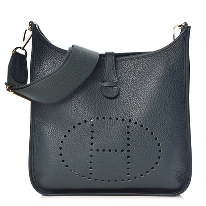 Hermes Taurillon Clemence Evelyne III PM Vert Cypress 1 of 11