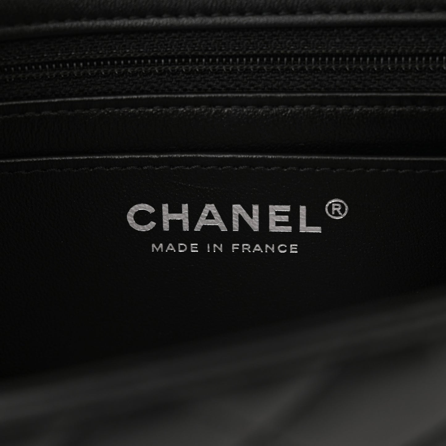 Lambskin Quilted Mini Rectangular Flap Black